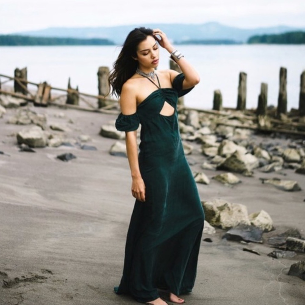 Flynn Skye Err Night Gown - dark blue/black